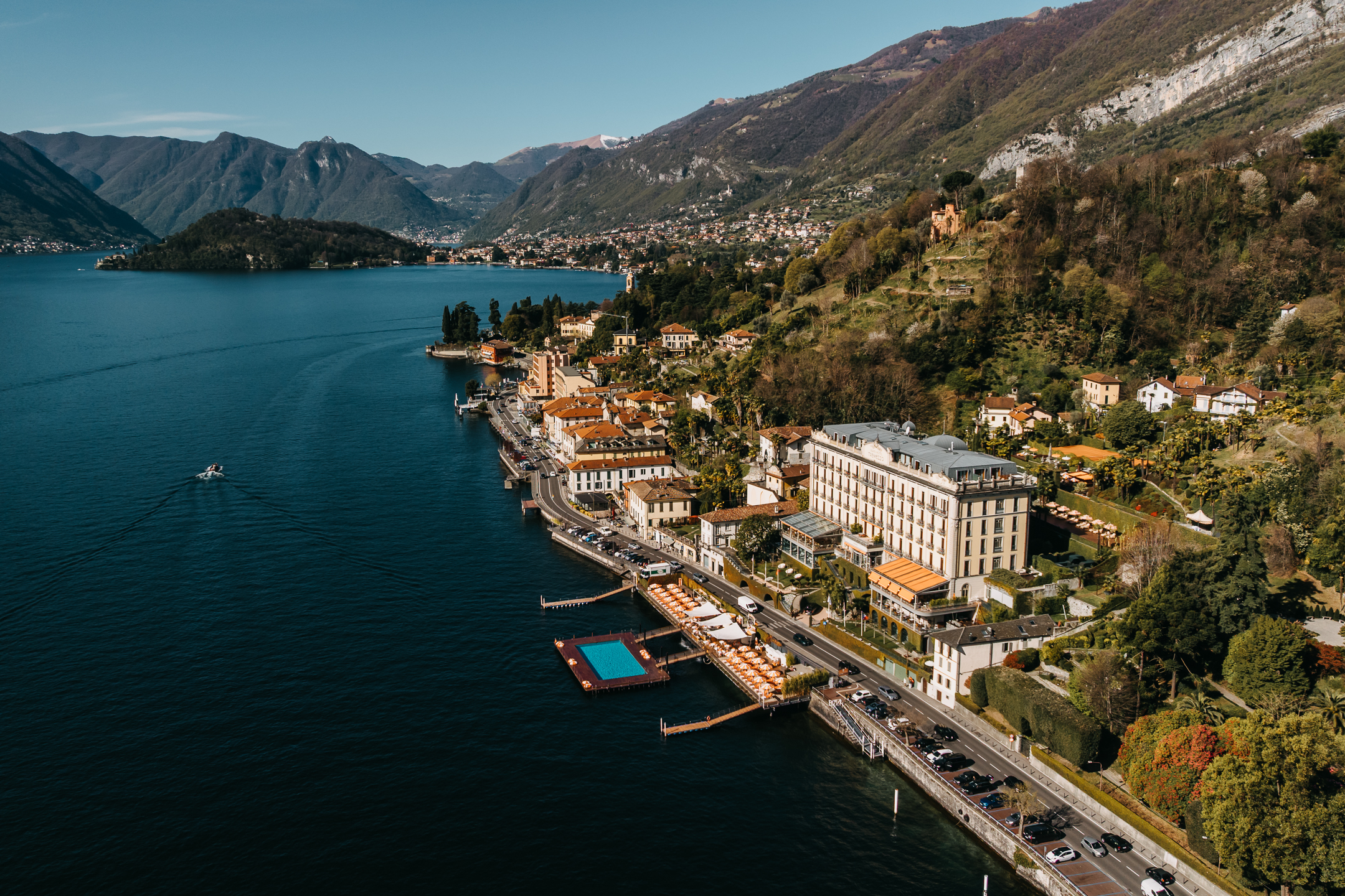 lake como wedding film at Grand Hotel Tremezzo