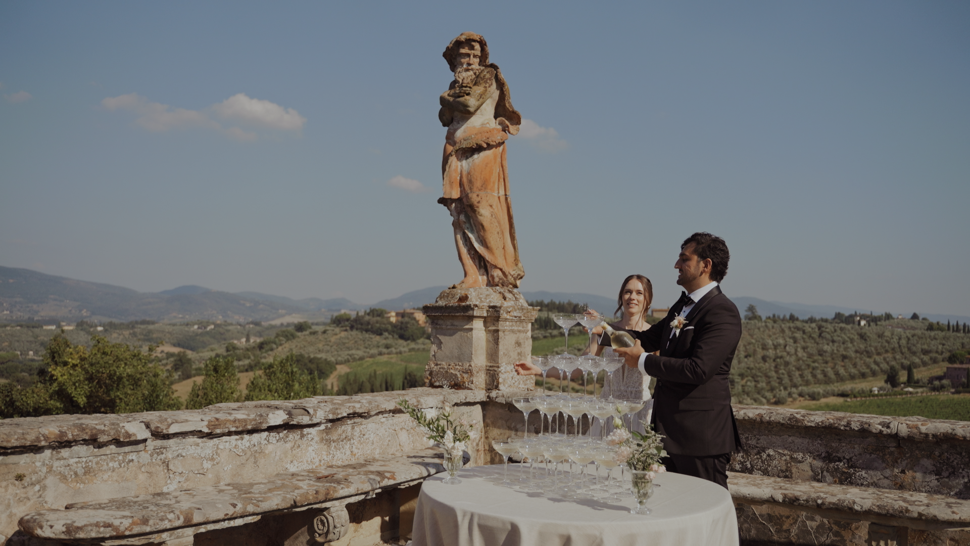 Film nuziale a Firenze presso Villa Corsini a Mezzomonte