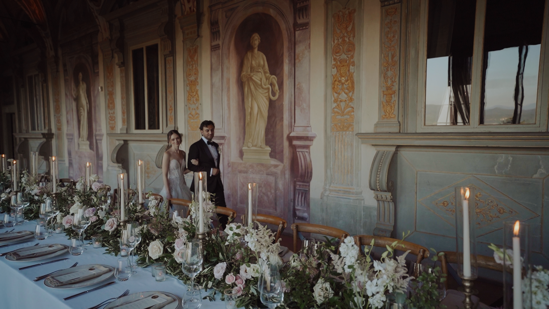 Film nuziale a Firenze presso Villa Corsini a Mezzomonte